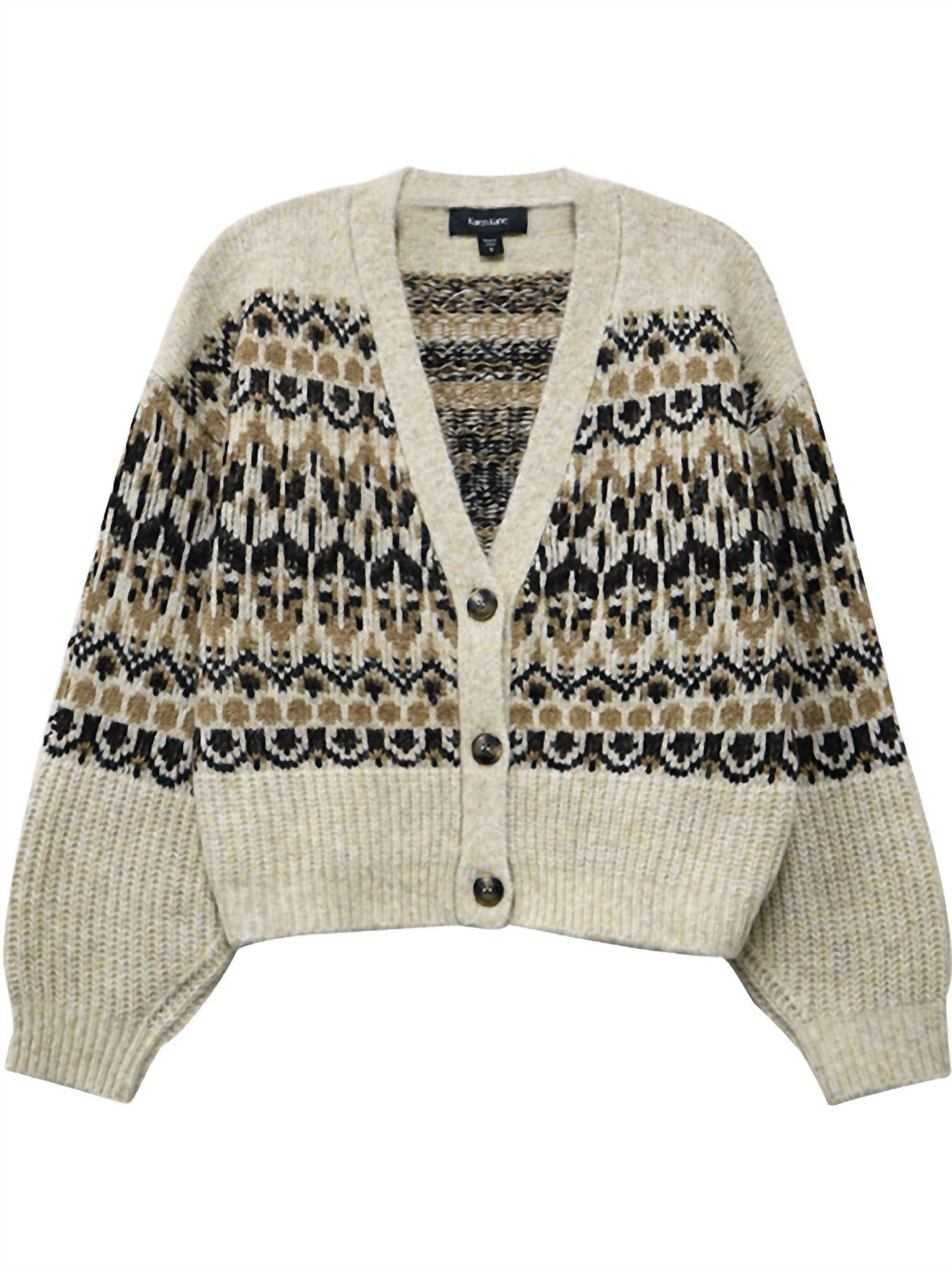 Karen Kane - Jacquard Cardigan Sweater