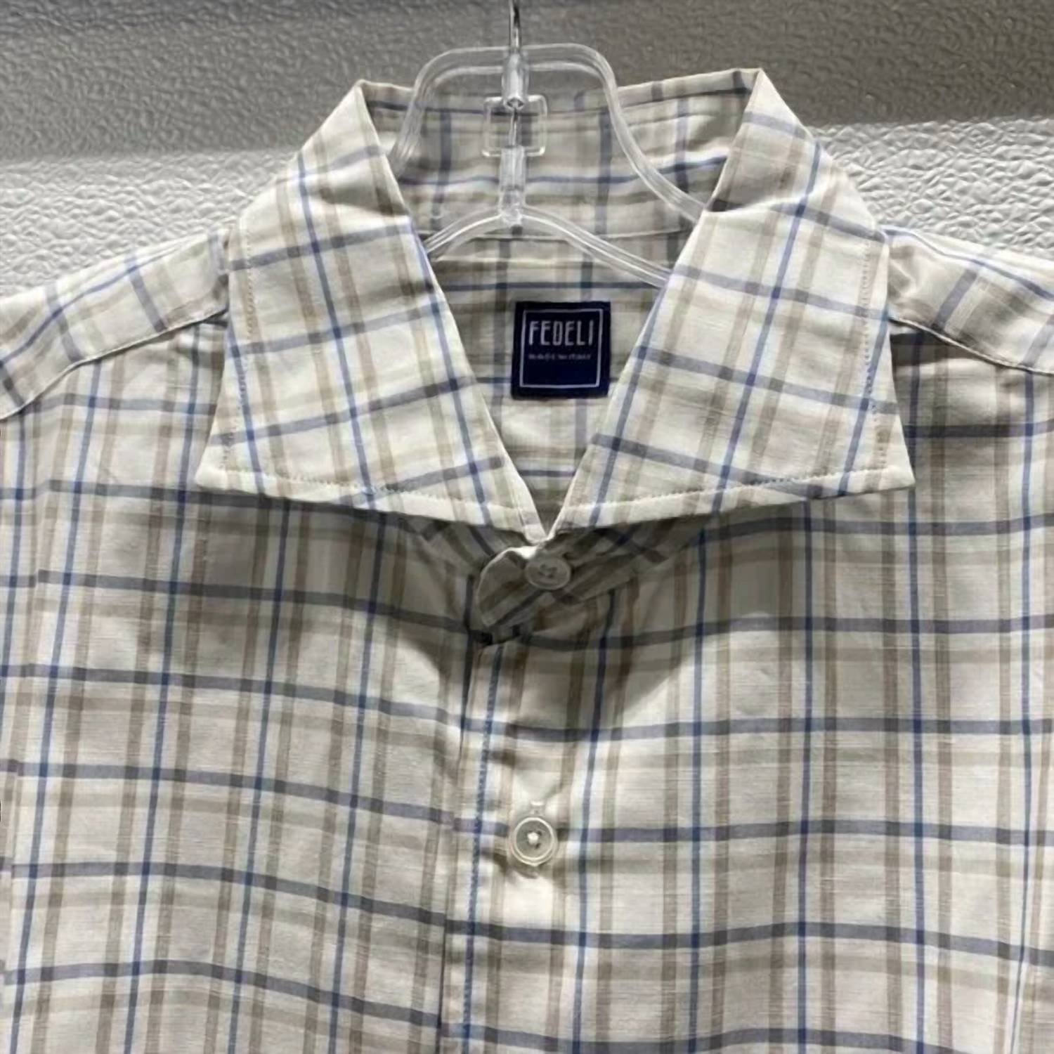 Fedeli - Men's Linen Blend Long Sleeve Button Shirt