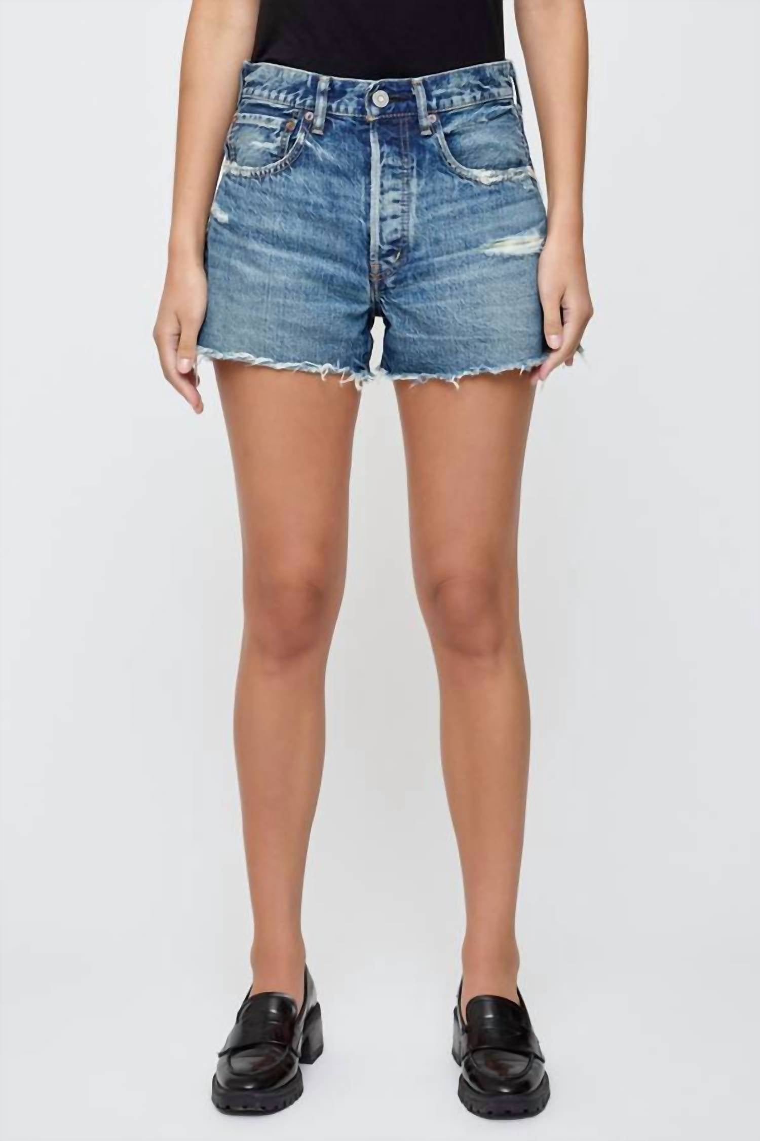 Moussy - Manhasset Mid High Rise Shorts