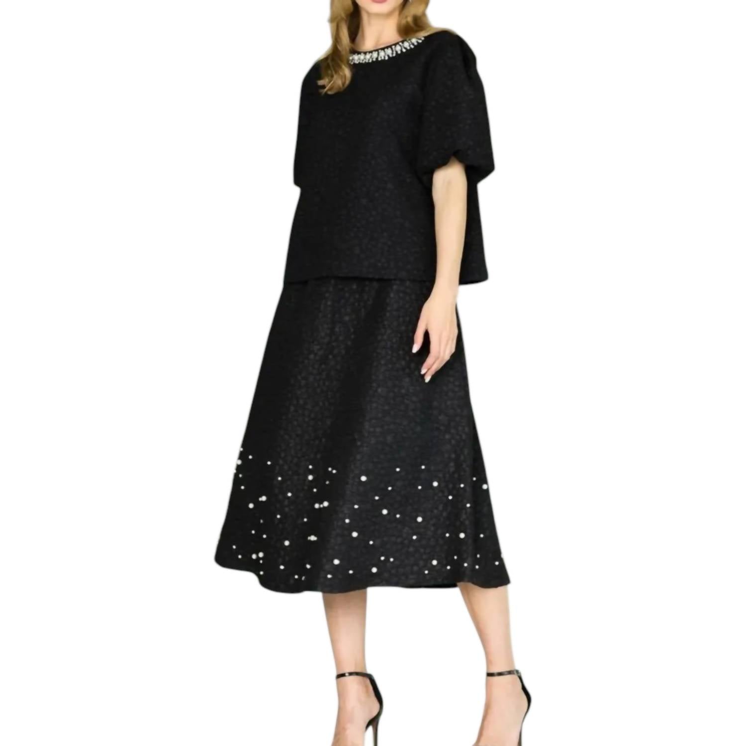 Joh - Ellie Skirt With Pearls