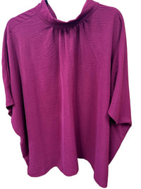 Pixi + Ivy - Women's Tie Back Mock Neck Tunic Top