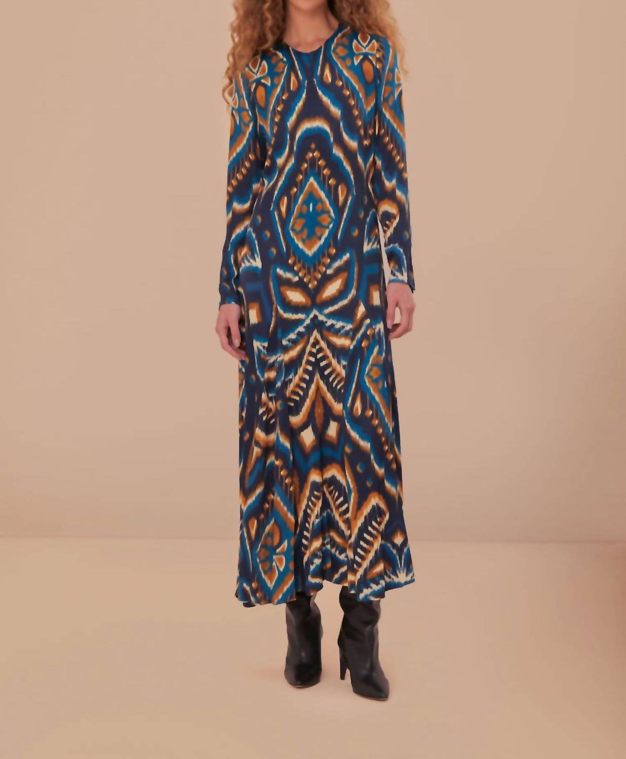 Farm Rio - Pineapple Ikat Maxi Dress