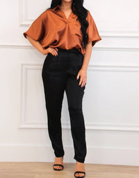 Do+Be - Vita High Waisted Satin Pants