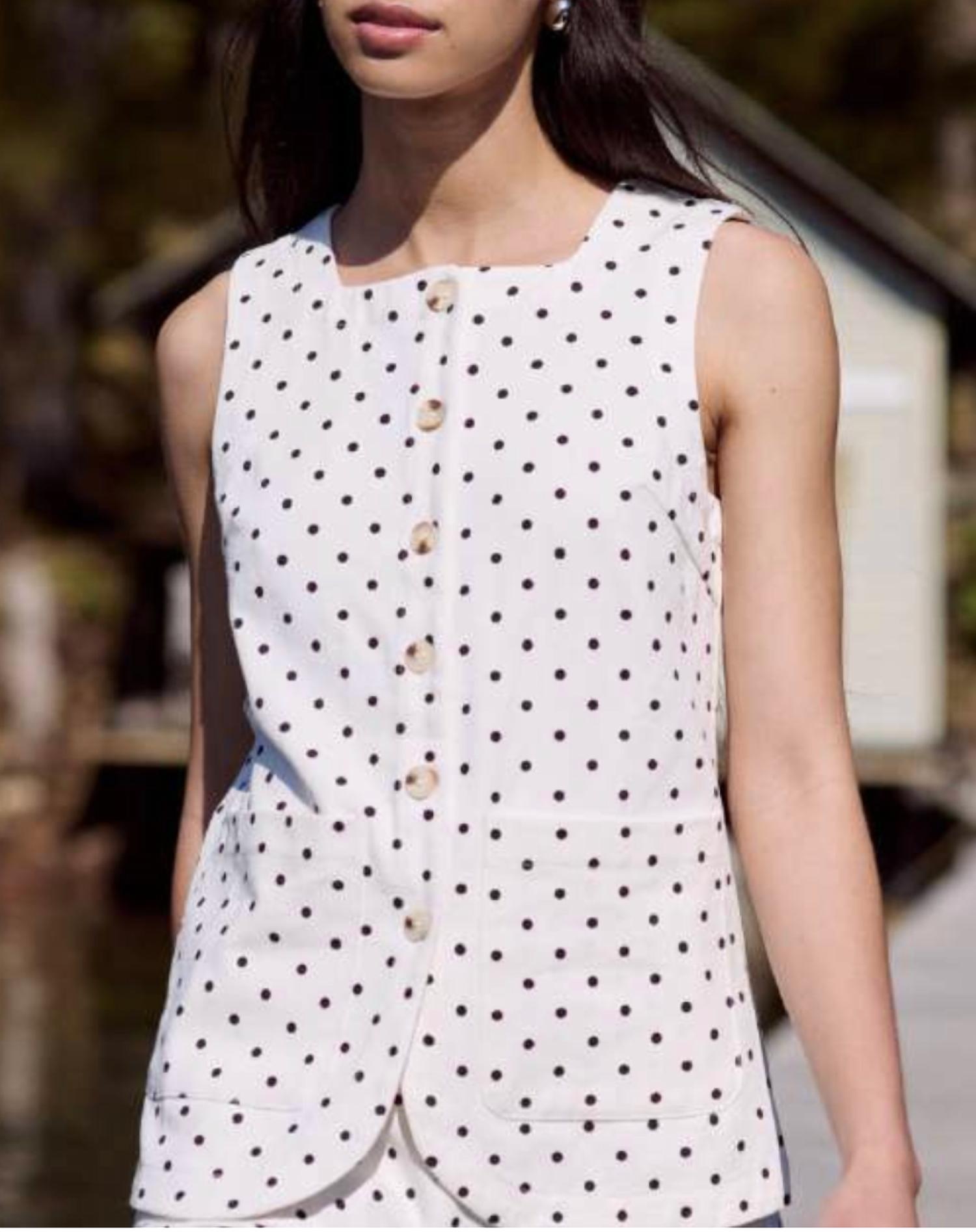 Little Lies - Polka Dot Vest