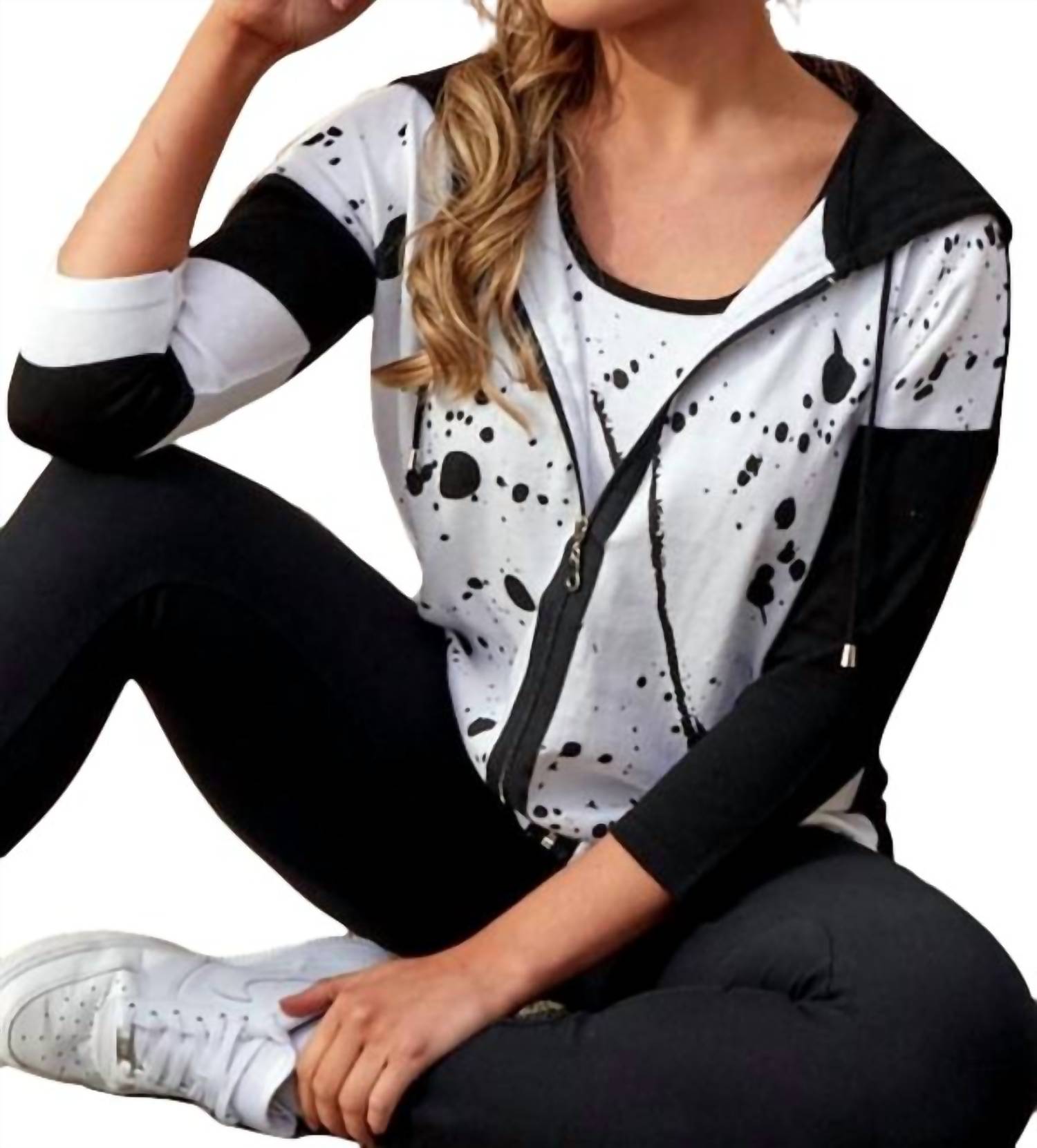 Splatter Zip Hoodie