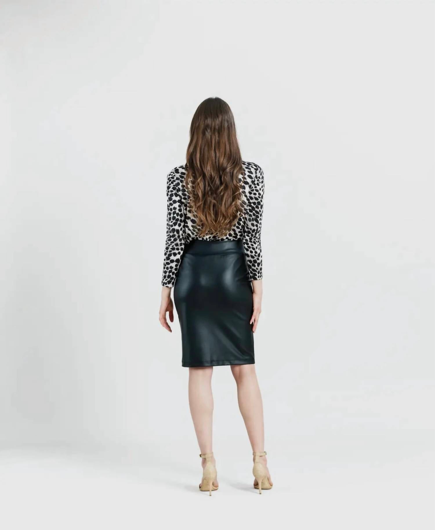 Clara Sun Woo - Liquid Leather Skirt