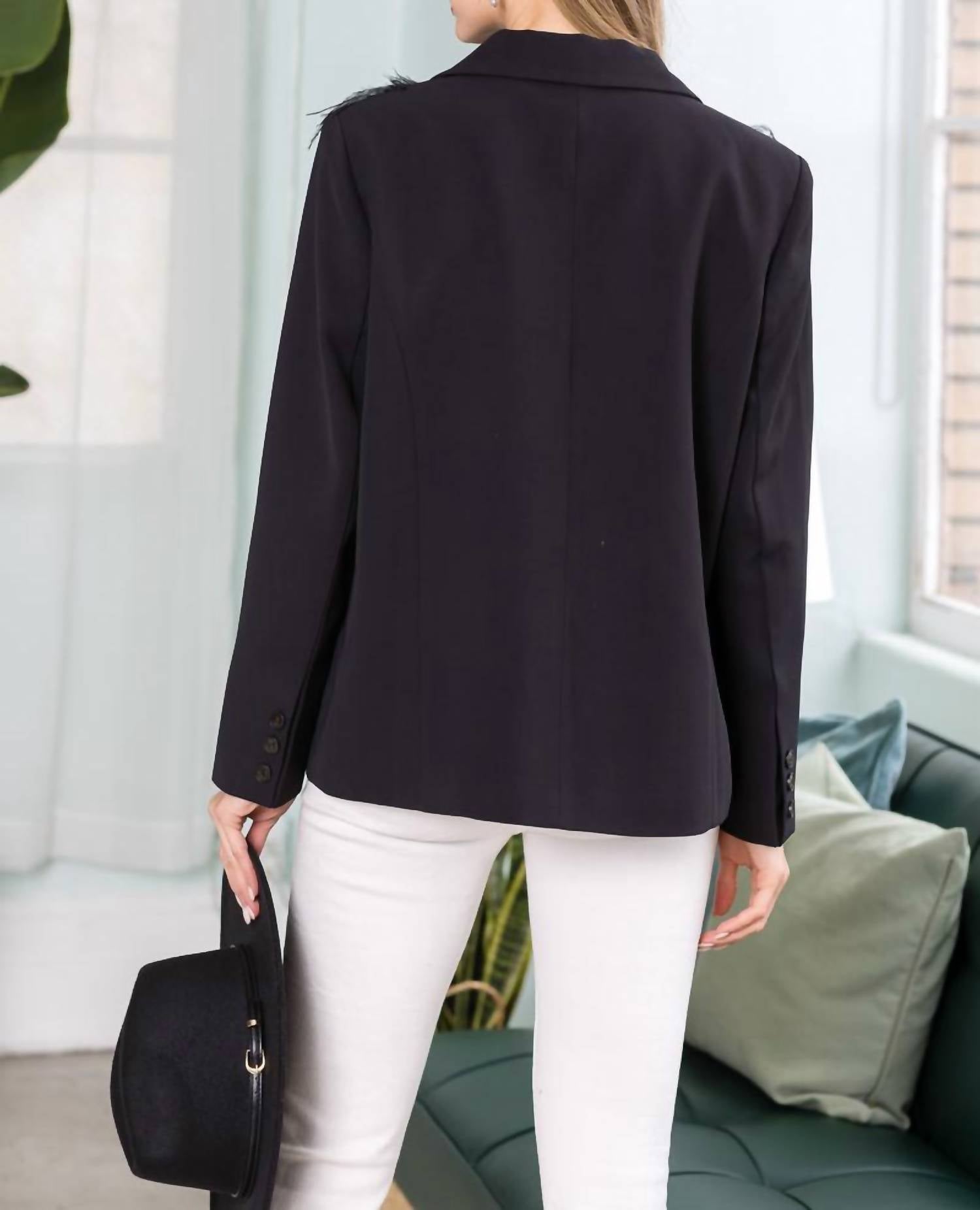 Joh - Jane Jacket with Feathers