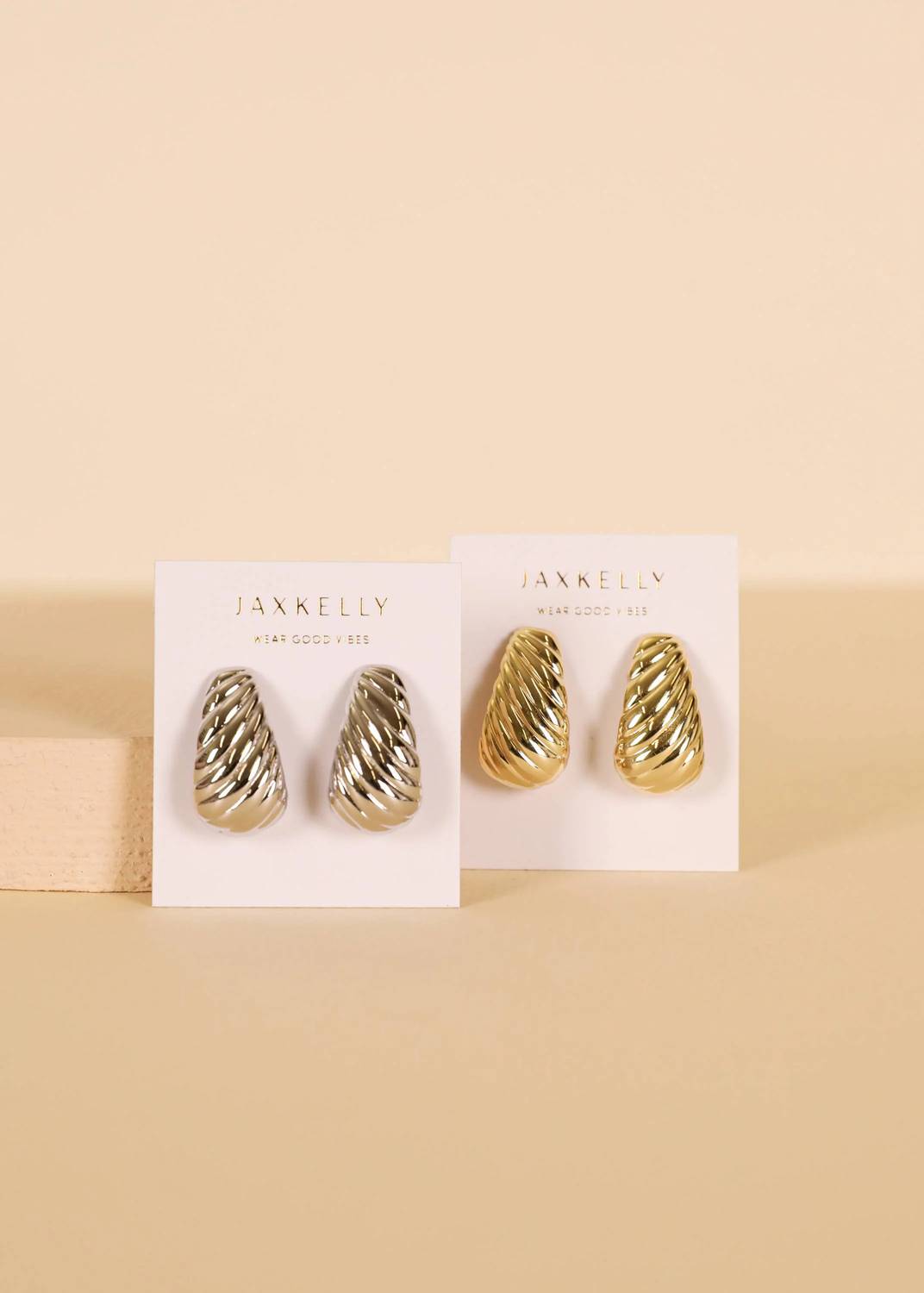 Jaxkelly - Women's Bold Swirl Earrings