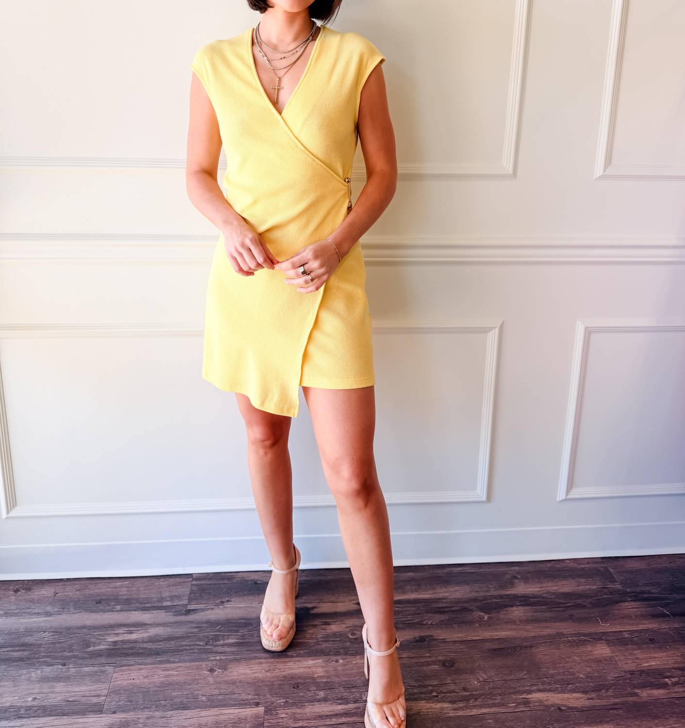 Strut & Bolt - Sunshine Wrap Mini Dress