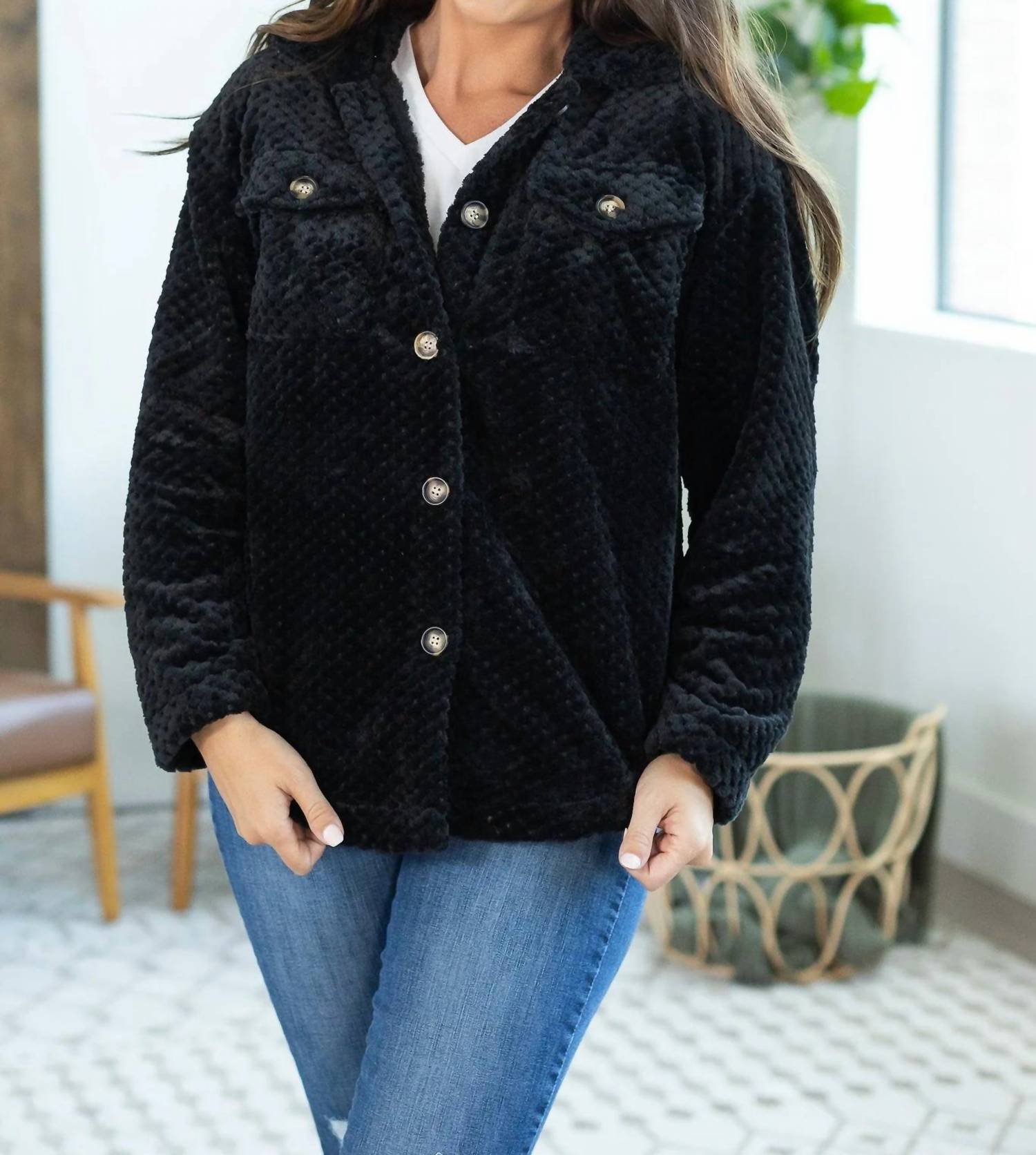 Michelle Mae - Fleece Shacket