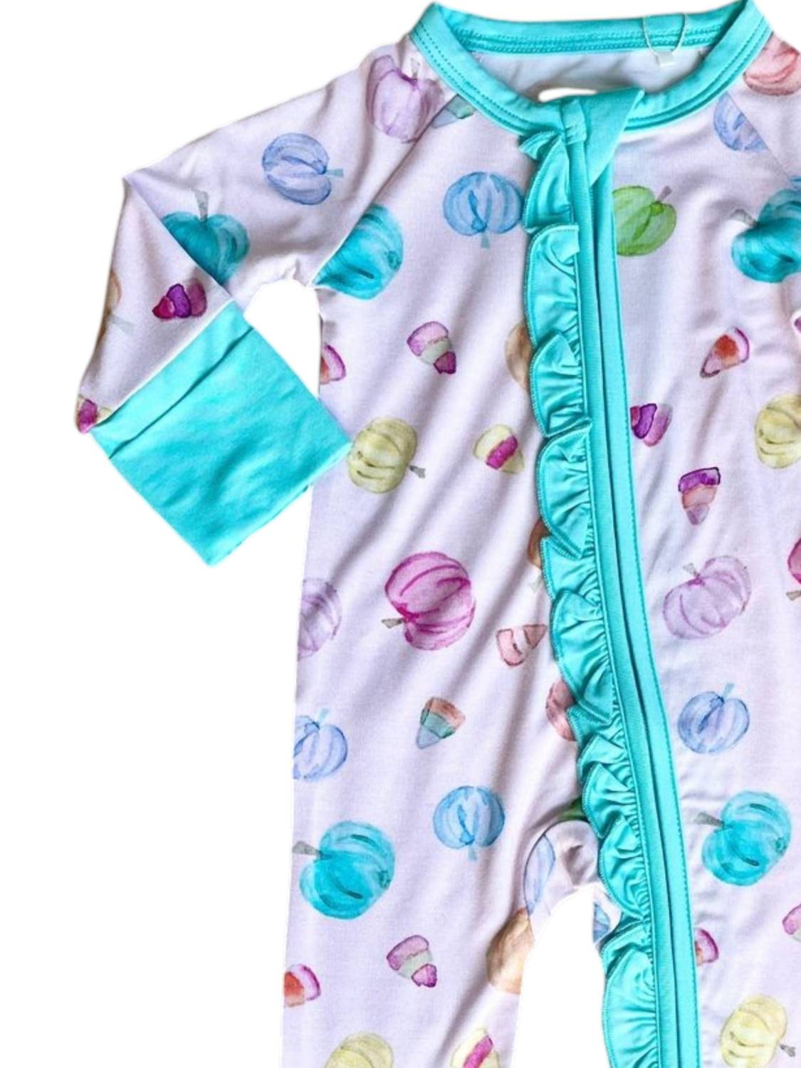 Sweet Bay Clothing - Girl's Pumpkin Onesie With Ruffle