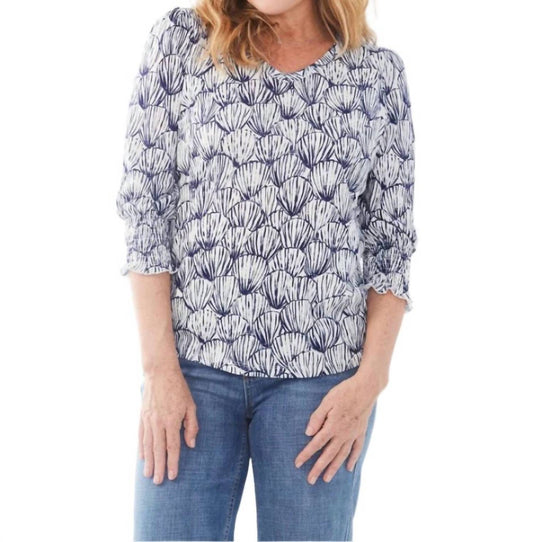 Fdj - Shell Etching Print Top