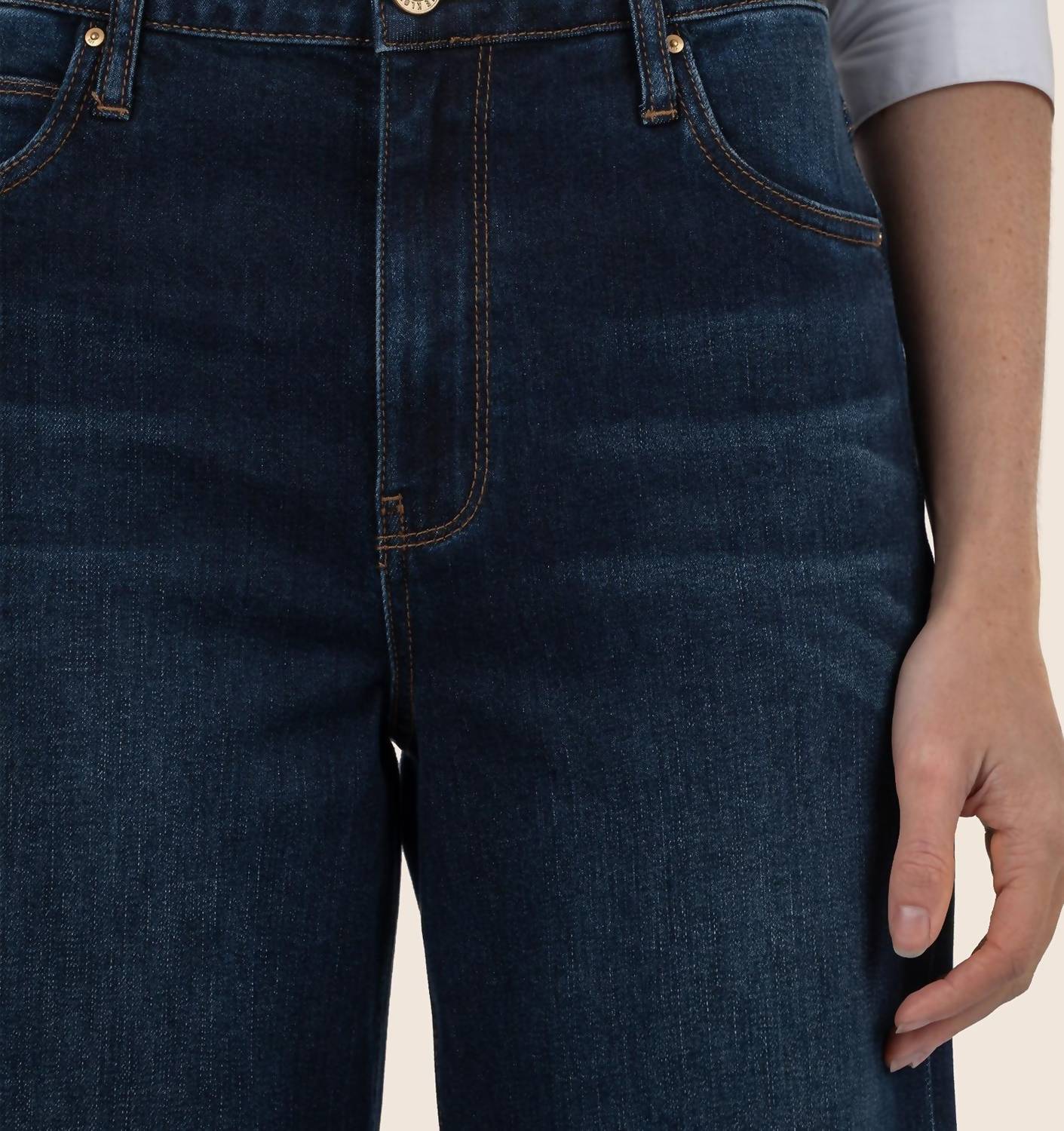 KUT FROM THE KLOTH Sienna High Rise Wide Leg Jeans in feelings - women's jeans - view 4