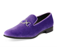 Amali Men's Antonio Dress Shoes in lavender - men's loafer