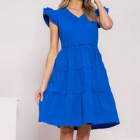 Hailey & Co - Flutter Sleeve Dress