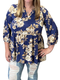 Honeyme - Floral Gabby Blouse