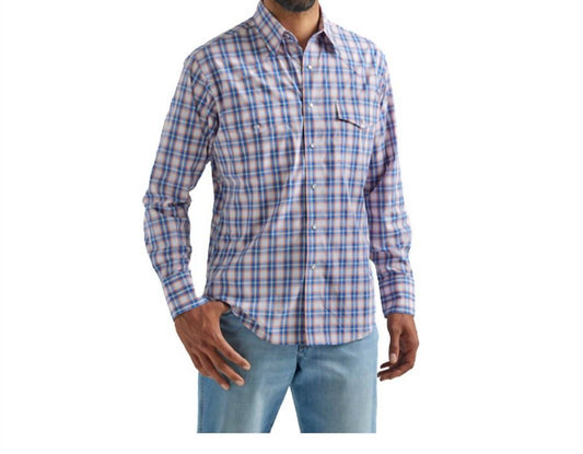 Wrangler - Wrinkle Resist Long Sleeve Western Snap Shirt