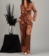 Lucca - Paris Silky Straight Maxi Pants