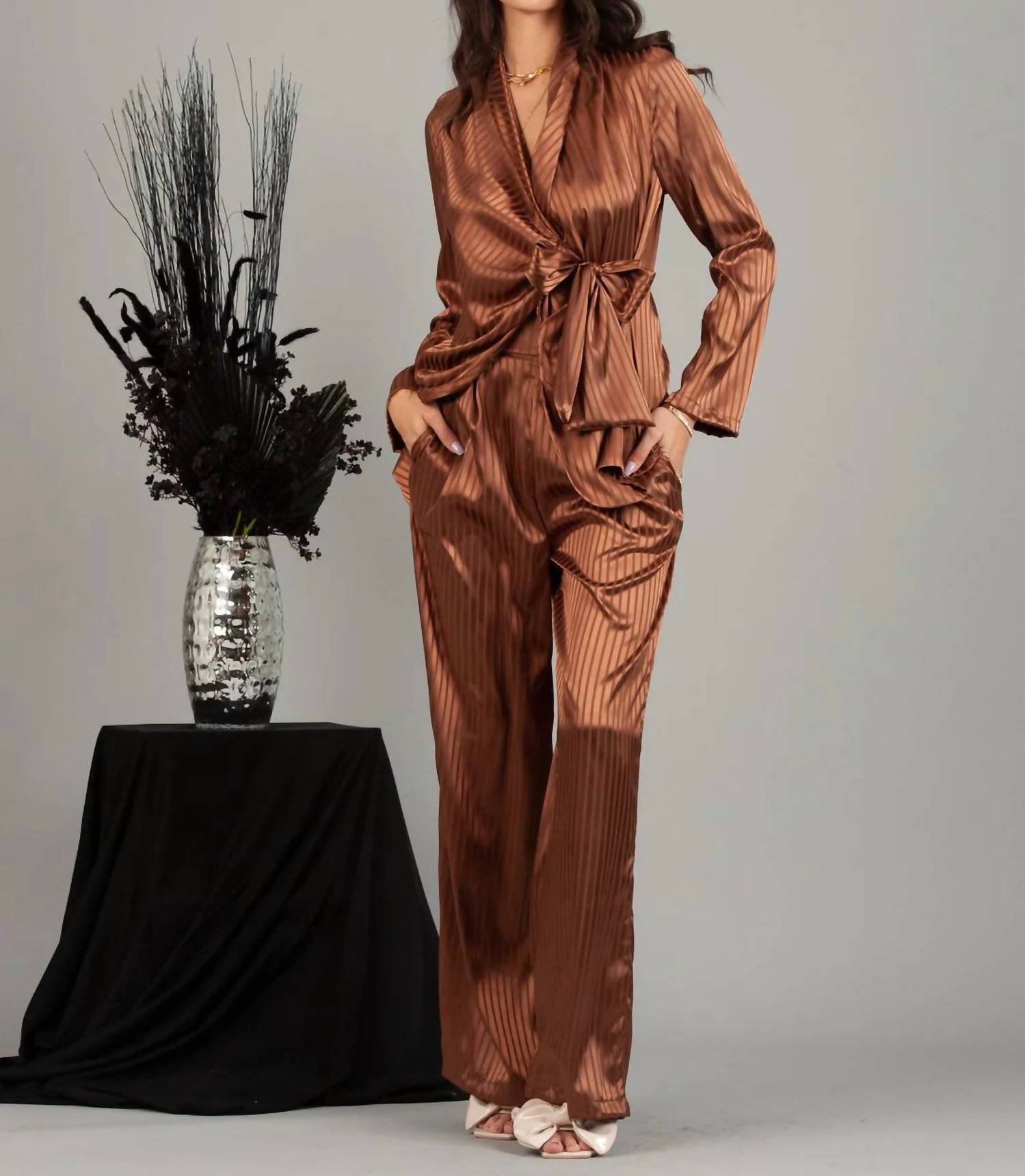 Lucca - Paris Silky Straight Maxi Pants