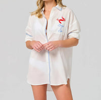Shiraleah - Snap & Sip Catch Of The Day Cover-Up Shirt