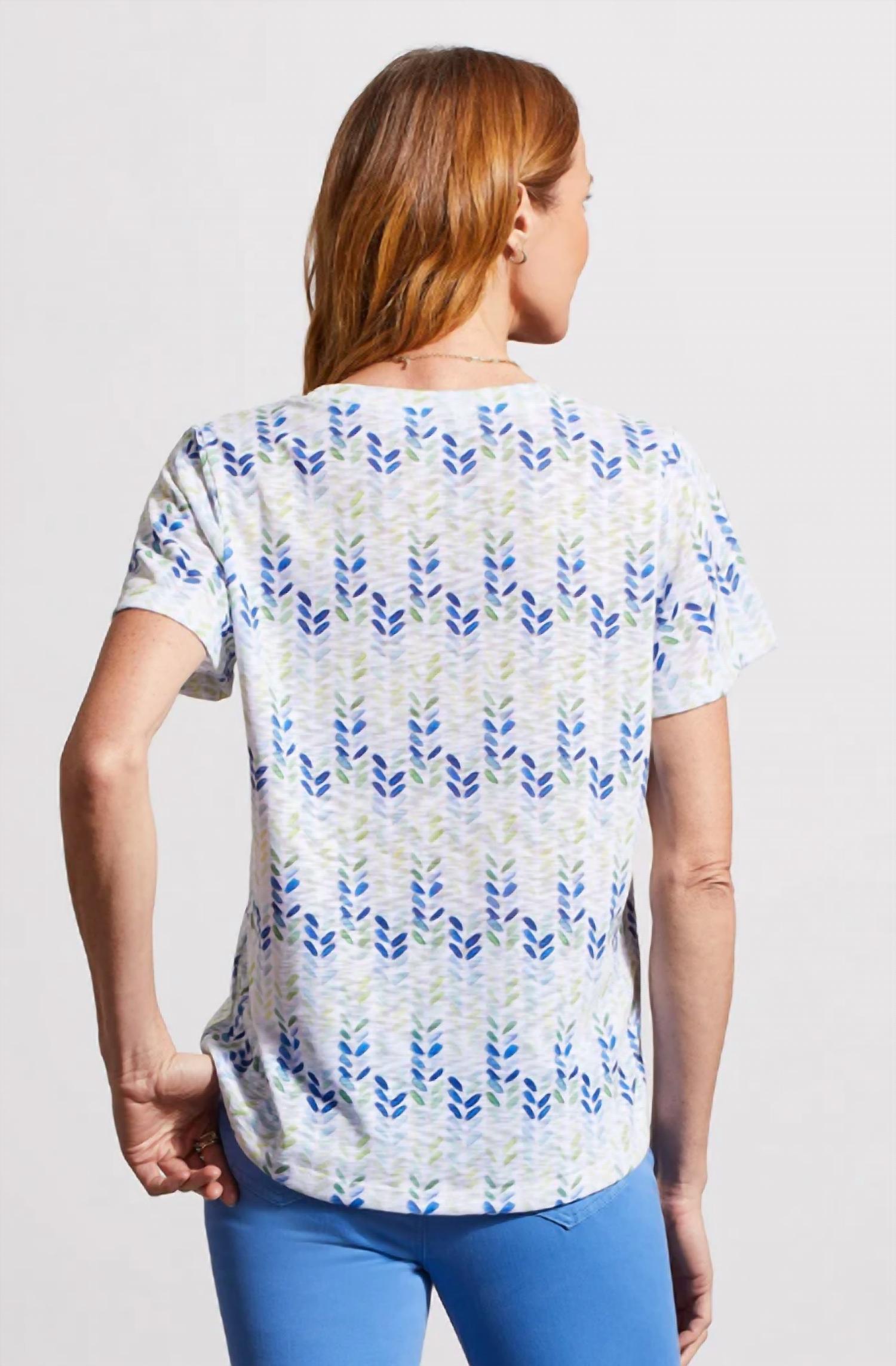 Tribal - Flutter Sleeve U-neck Top