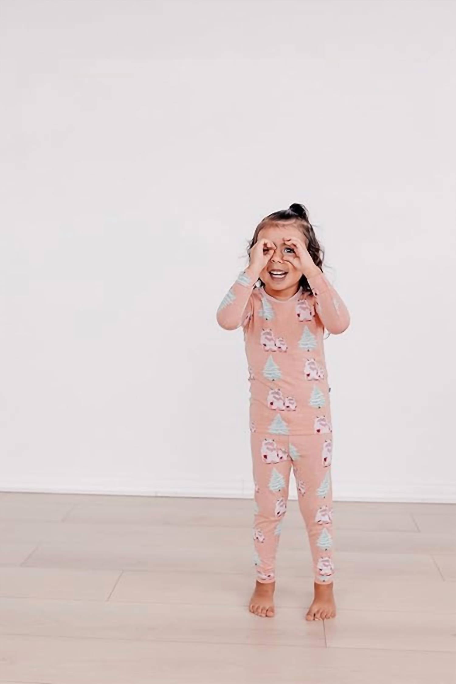 Kickee - Kids' Print Long Sleeve Pajama Set