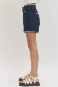 Entro - Contrast Stitch Shorts