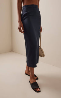 Heirlome - Lexi Silk Satin Midi Skirt