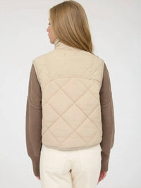 Blu Pepper - Snap Button Quilted Puffer Vest