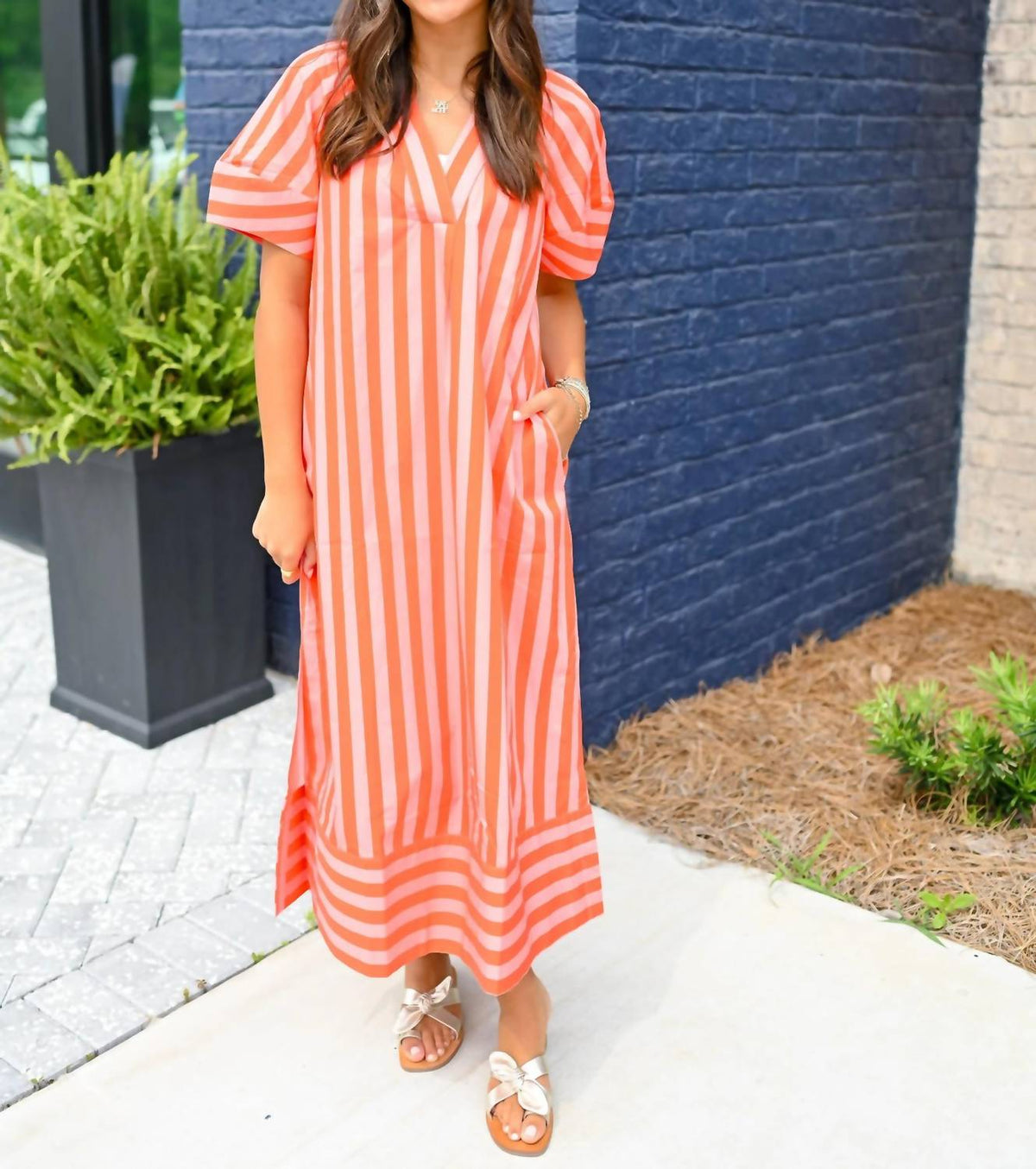 Karlie - Striped Maxi Dress