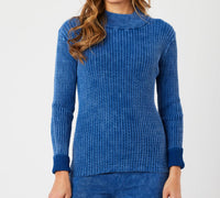 Angel Apparel - Cable Mock Neck Sweater