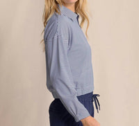 Southern Tide - Kira Half Zip Stripe Pullover Sweatshirt