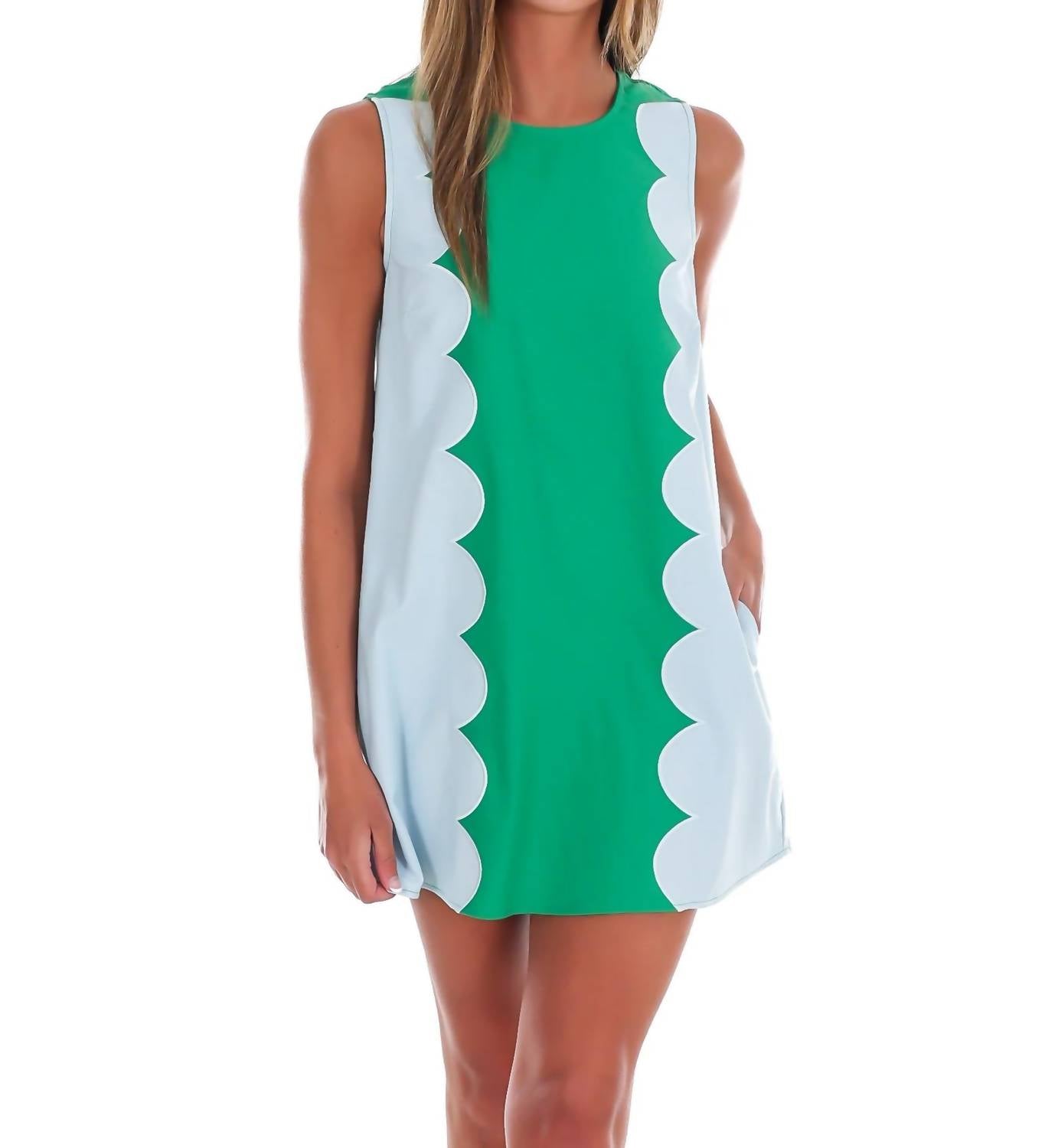 Day + Moon - Women's Scalloped Sweetie Mini Dress