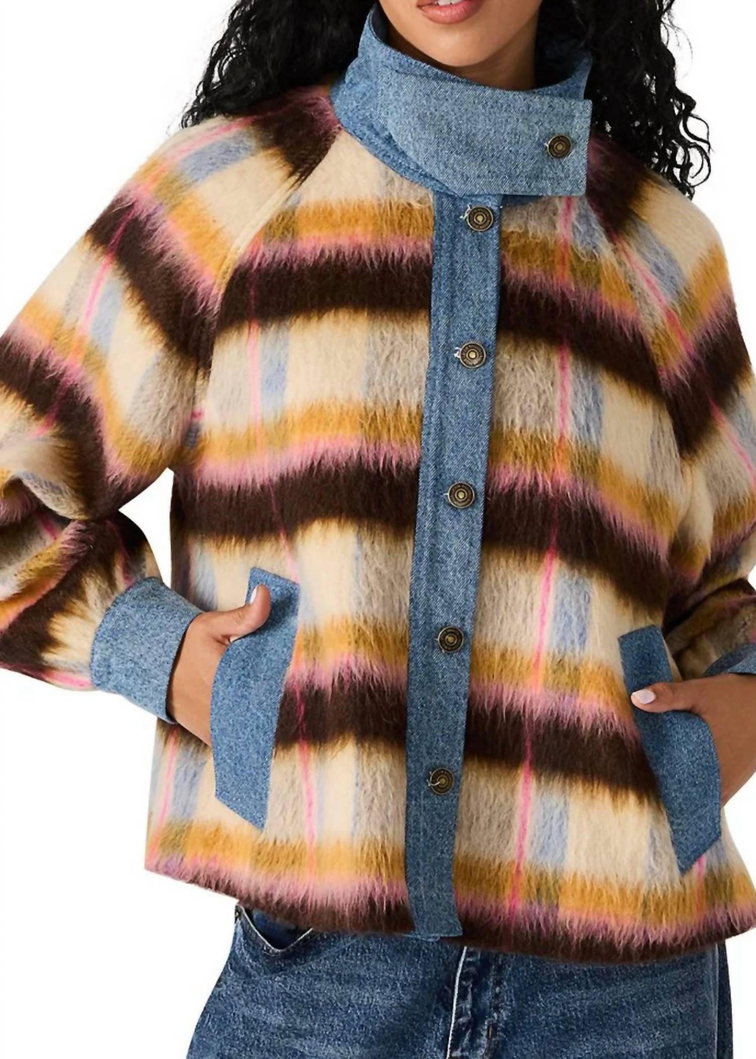 STEVE MADDEN Kaylen Jacket in forever blue - women's jacket