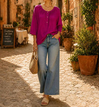 Diva Usa - Button Up Knit Top