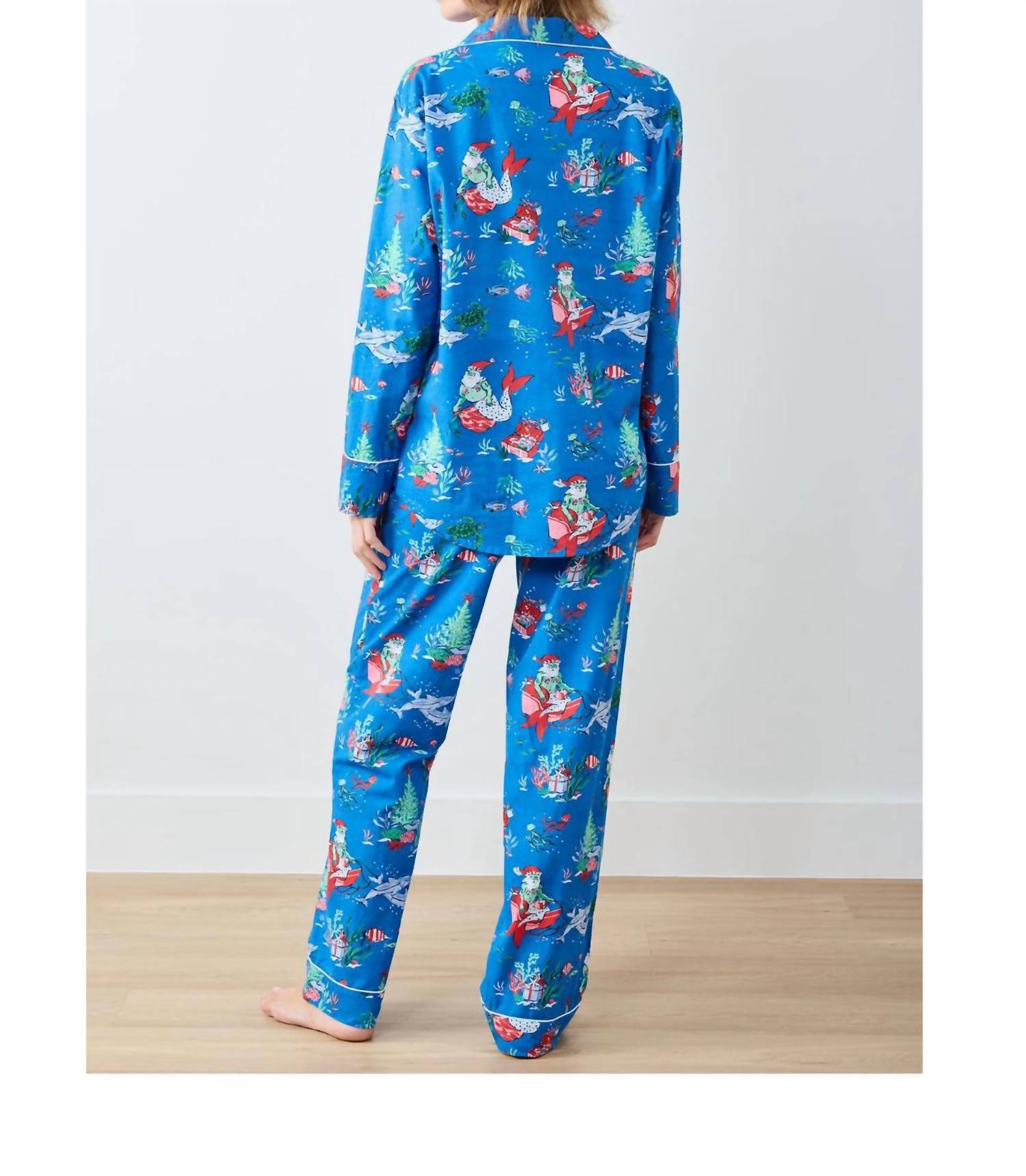 Printfresh - Merry Mermen & Dolphin Tails Long Sleeve Pajama Set