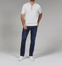 7Diamonds - Enzo Striped Sweater Polo