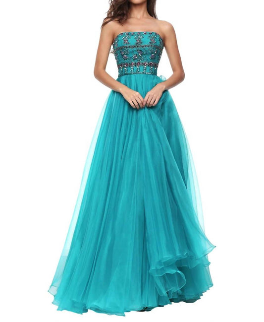 Sherri Hill - Sequined Full Length Prom Dress