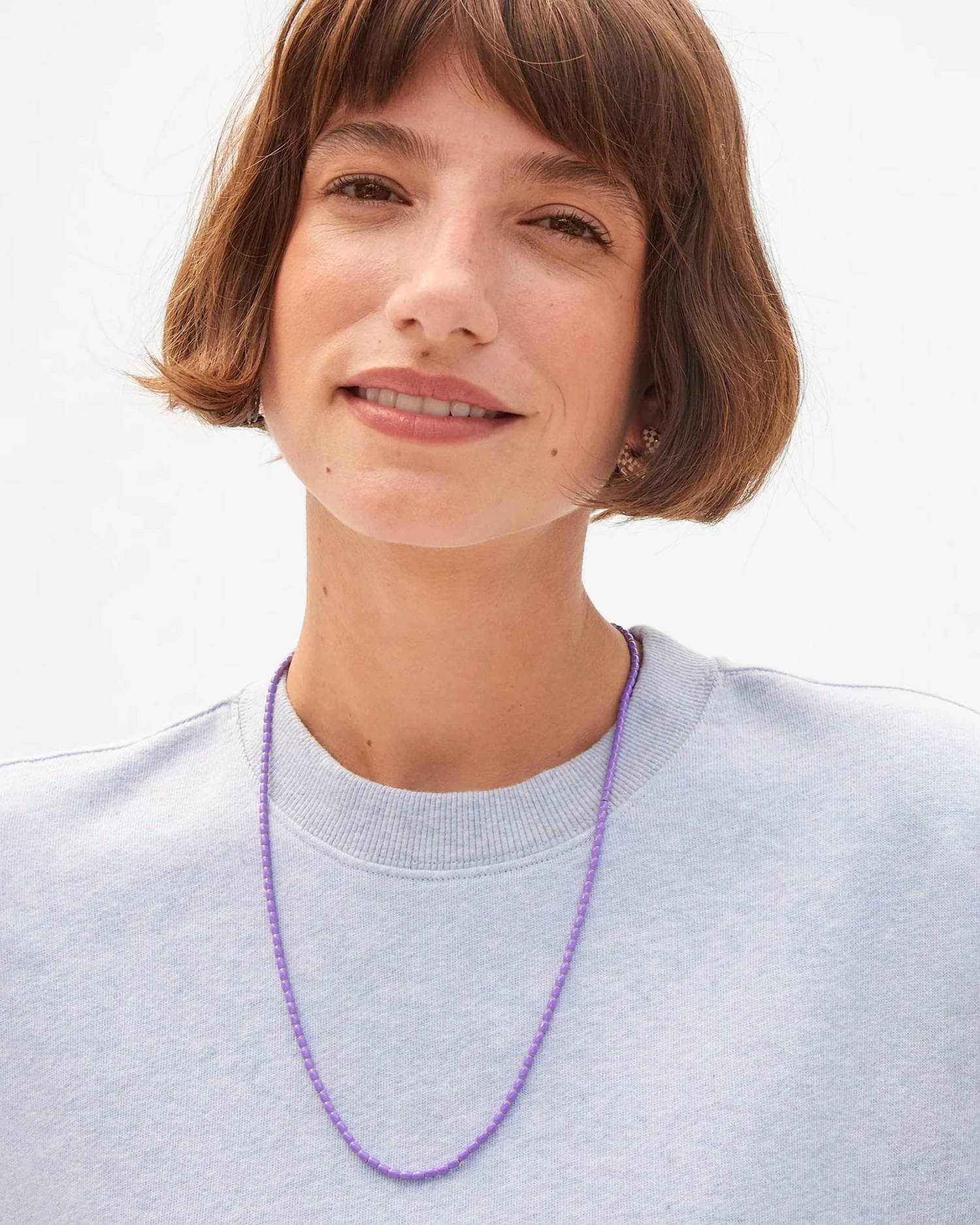 Clare V. - Enamel Barrel Chain Necklace