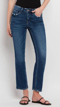 Flying Monkey - Mid Rise Ankle Slim Straight Jean