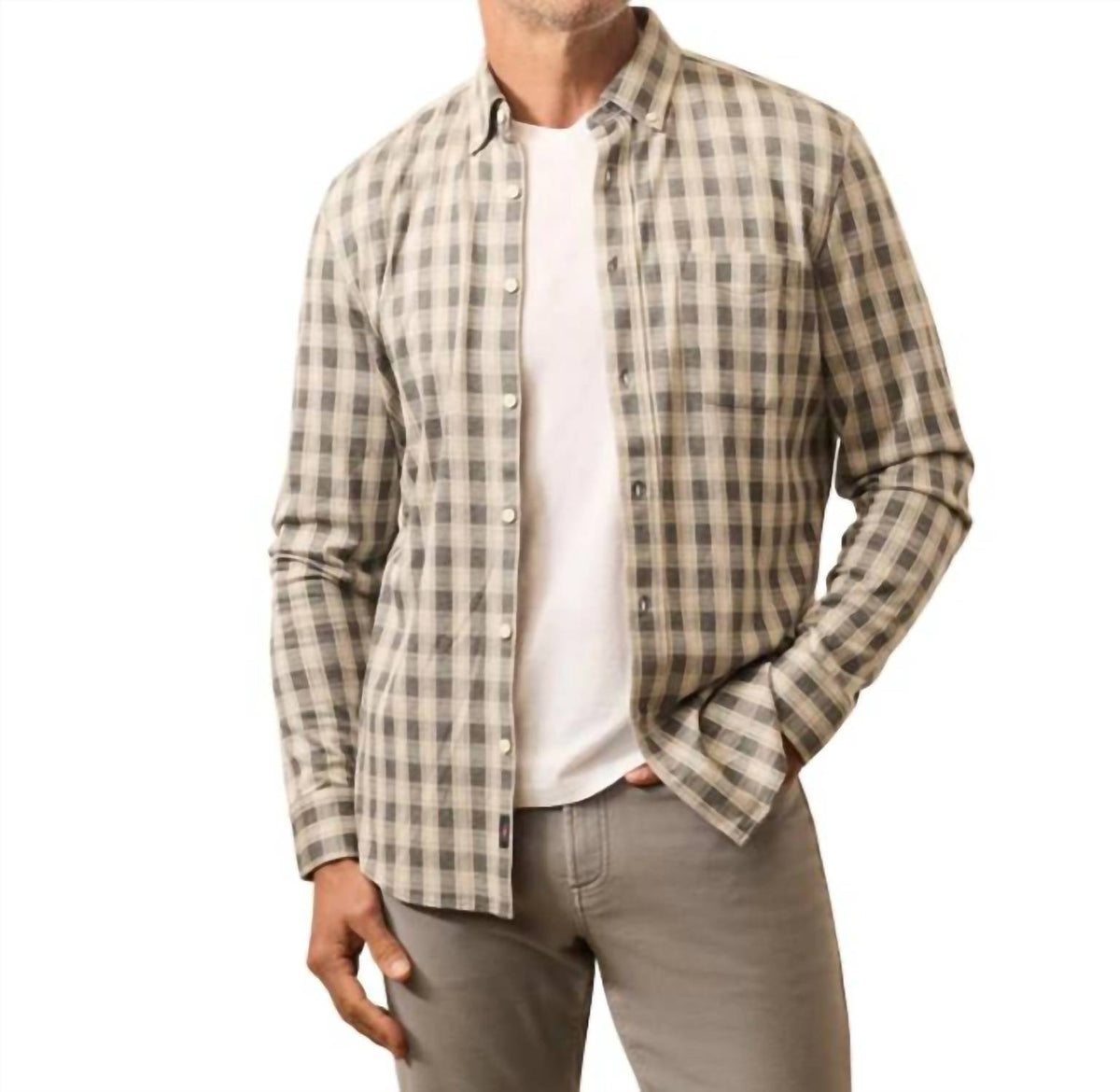 Faherty - Coastline Knit Plaid Button Down Shirt