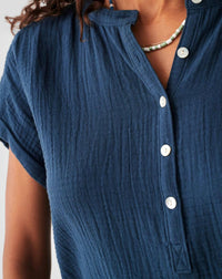 Faherty - Dream Cotton Gauze Desmond Top