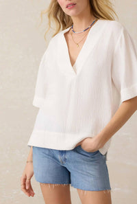 Faherty - Dune Cotton Gauze Zoe Top