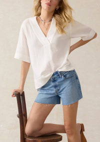 Faherty - Dune Cotton Gauze Zoe Top
