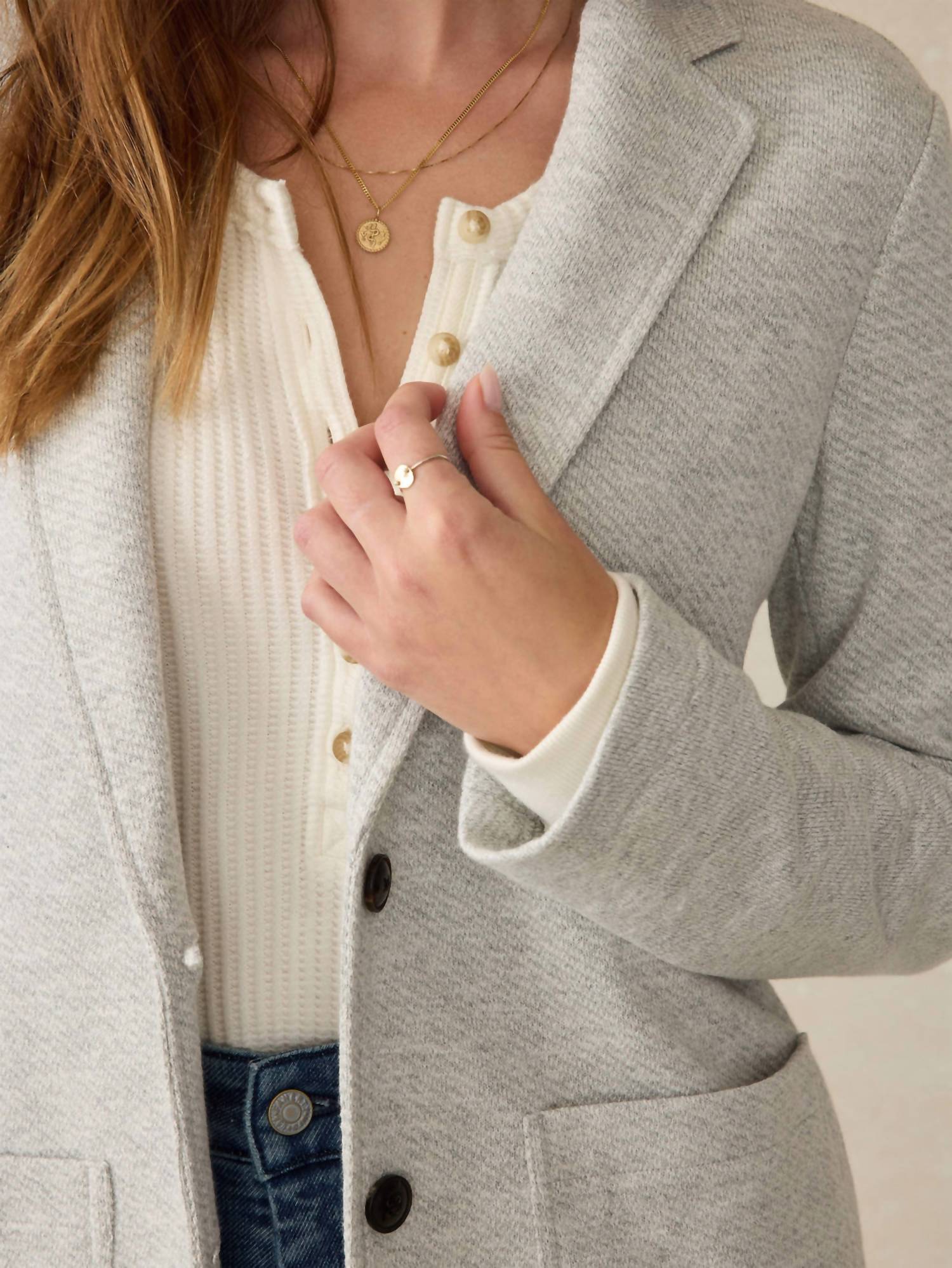 Faherty - Inlet Knit Blazer - blazers - clothing - cotton - blend