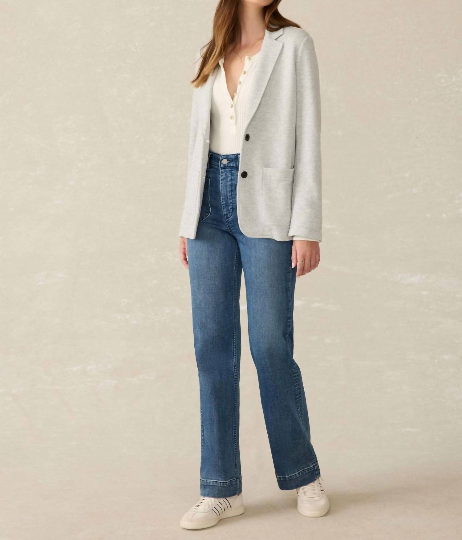 Faherty - Inlet Knit Blazer - blazers - clothing - cotton - blend