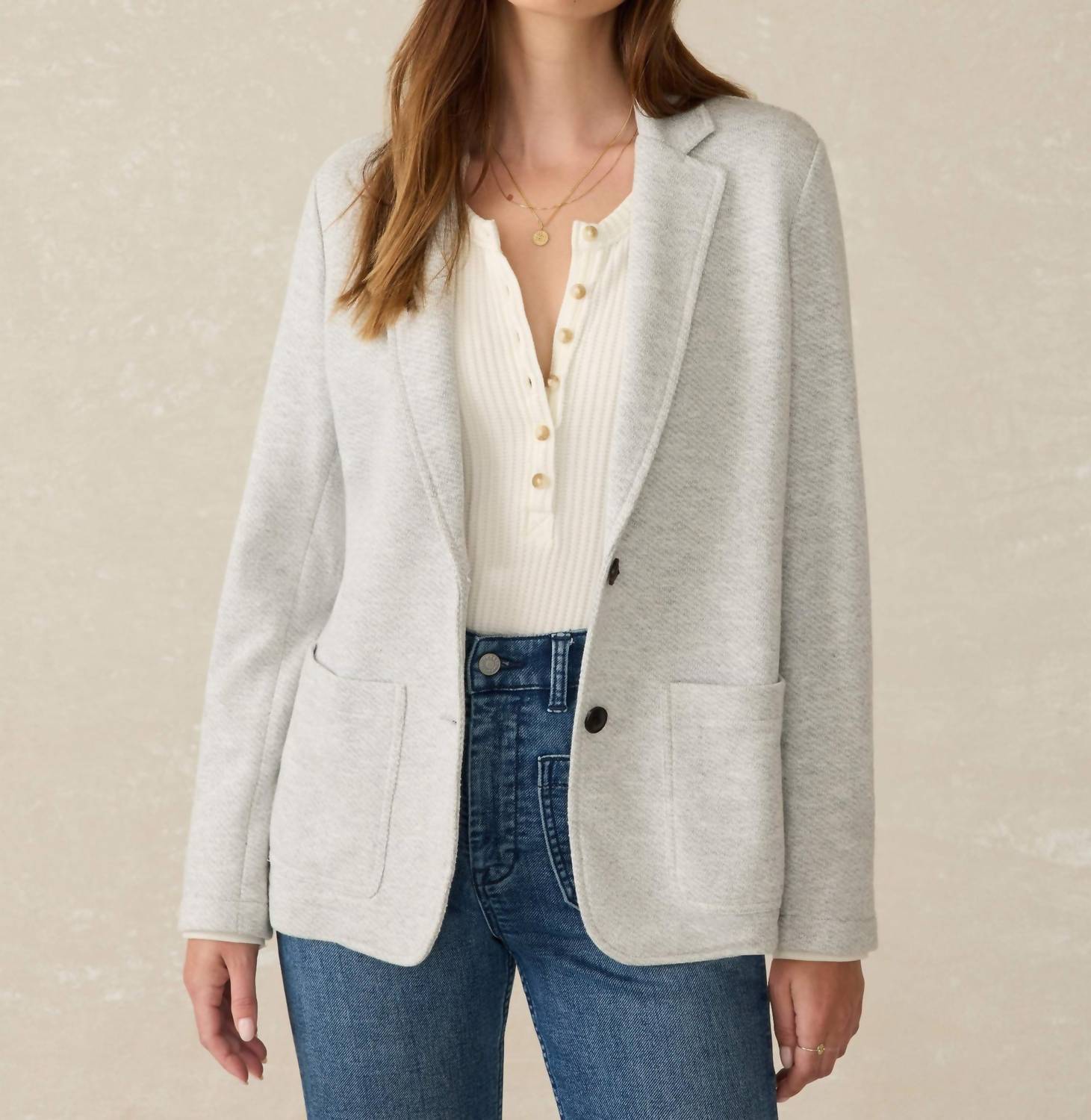 Faherty - Inlet Knit Blazer - blazers - clothing - cotton - blend