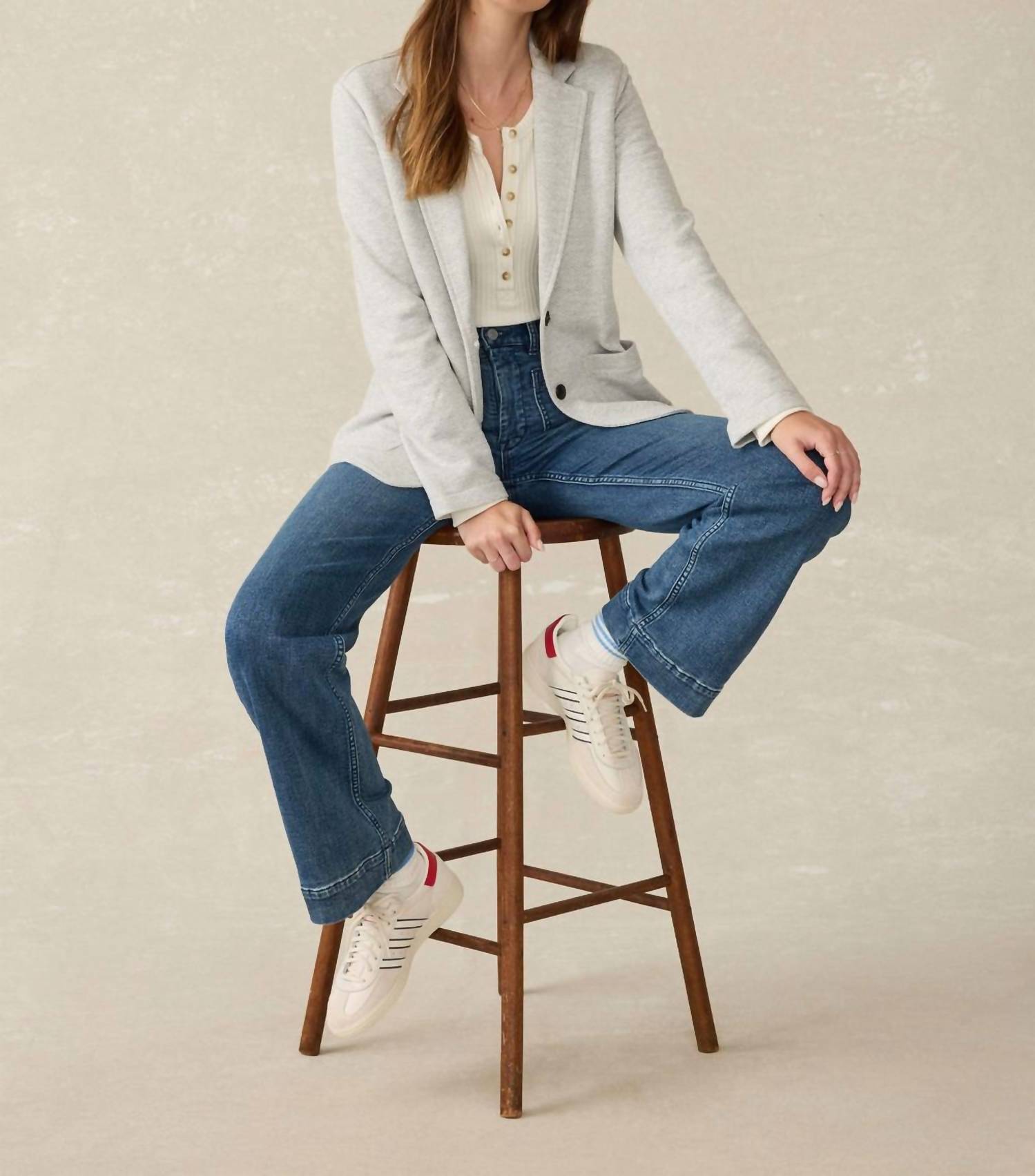 Faherty - Inlet Knit Blazer - blazers - clothing - cotton - blend