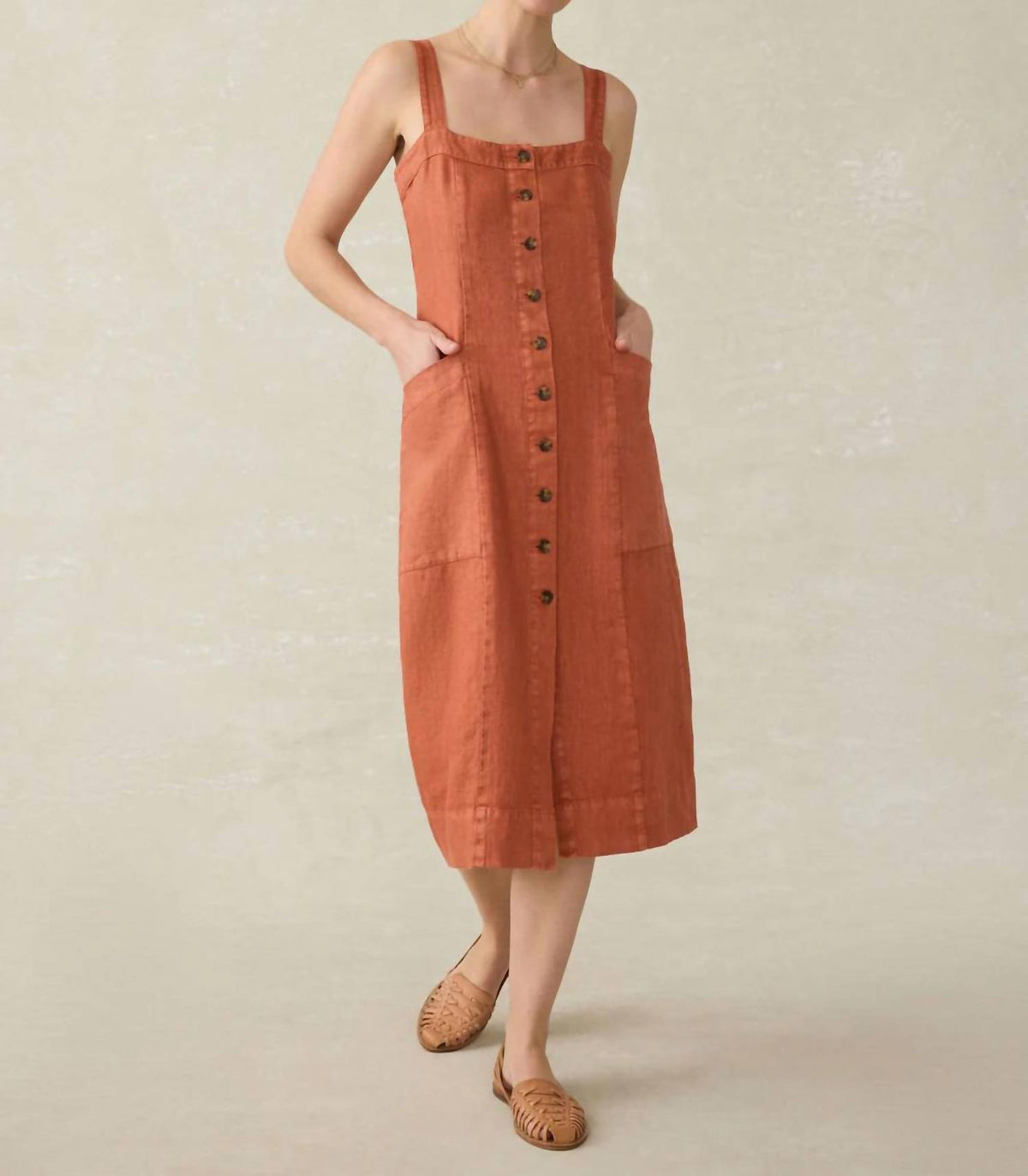 Faherty - Linen Aurora Dress
