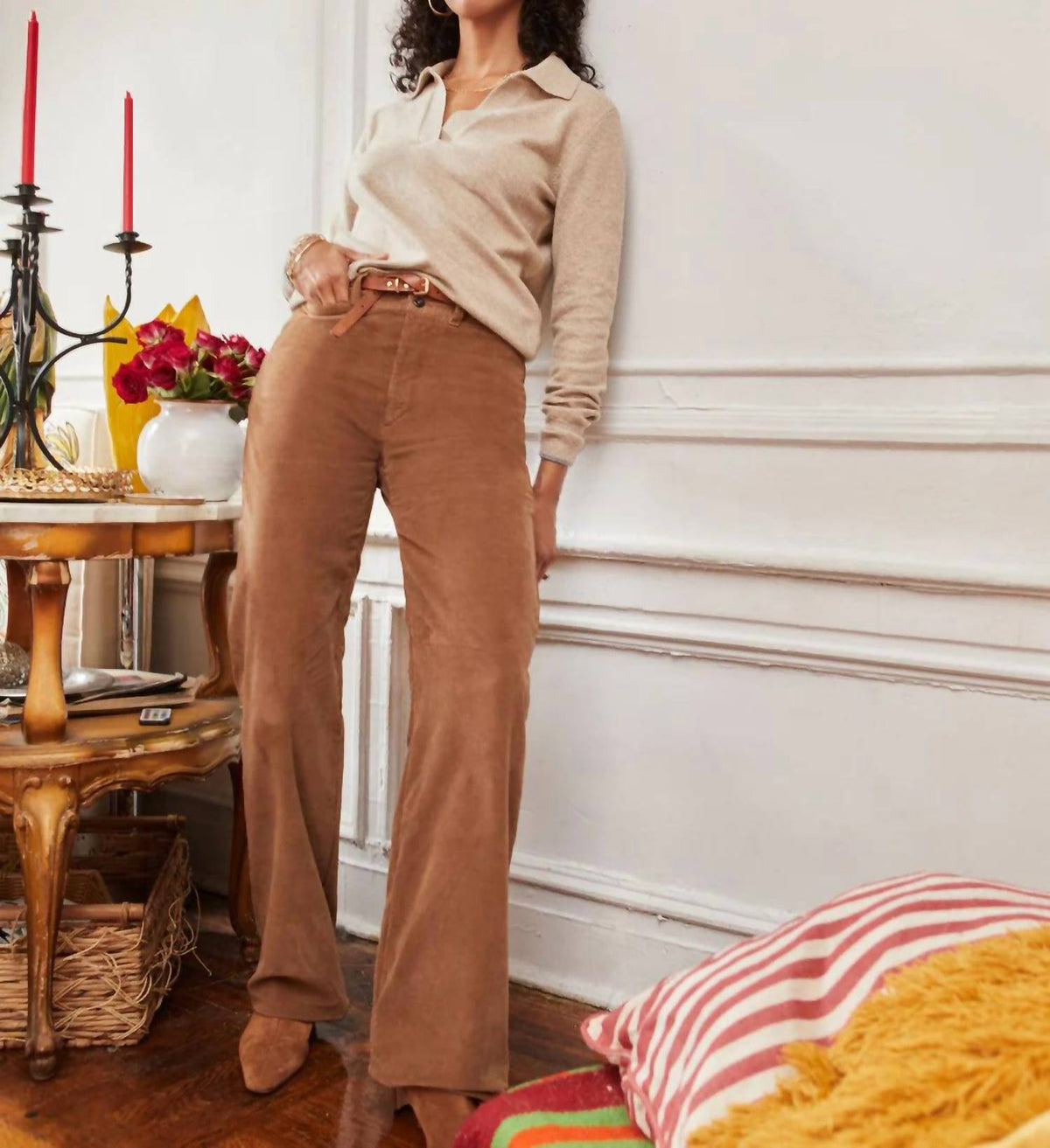 Faherty - Stretch Cord Wide Leg Pant